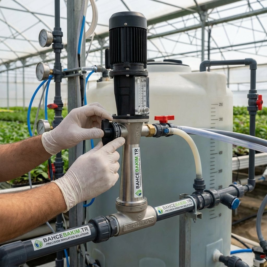 Hassas Emiş Ayarı ve Dozajlama - bahcebakim.tr uygulama adımı