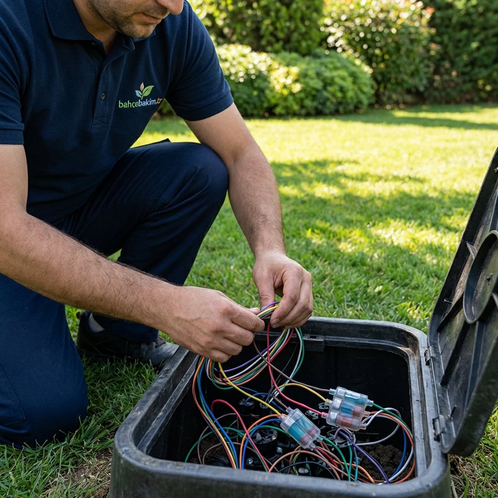 Manifold ve Vana Grubu Tesisatı - bahcebakim.tr uygulama adımı