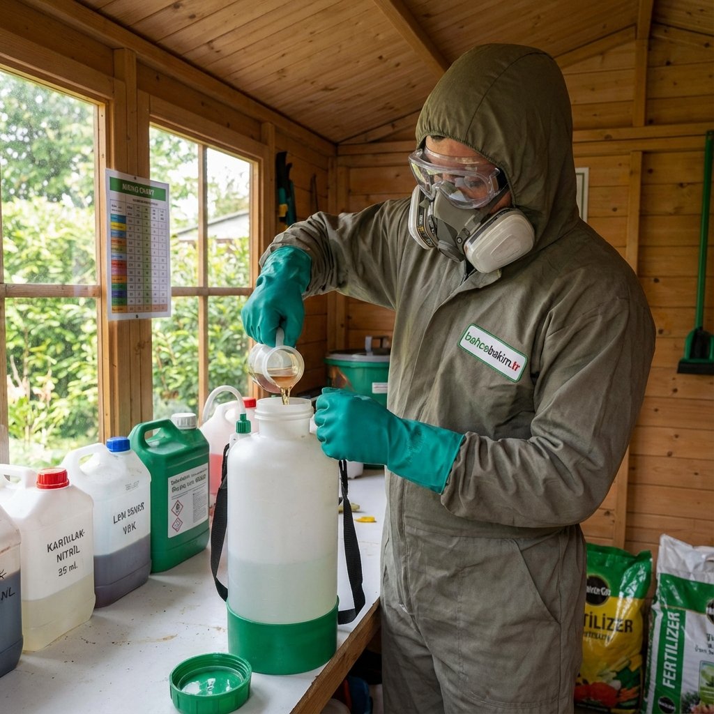 Kimyasal Matriks ve Dozaj Hazırlığı - bahcebakim.tr uygulama adımı