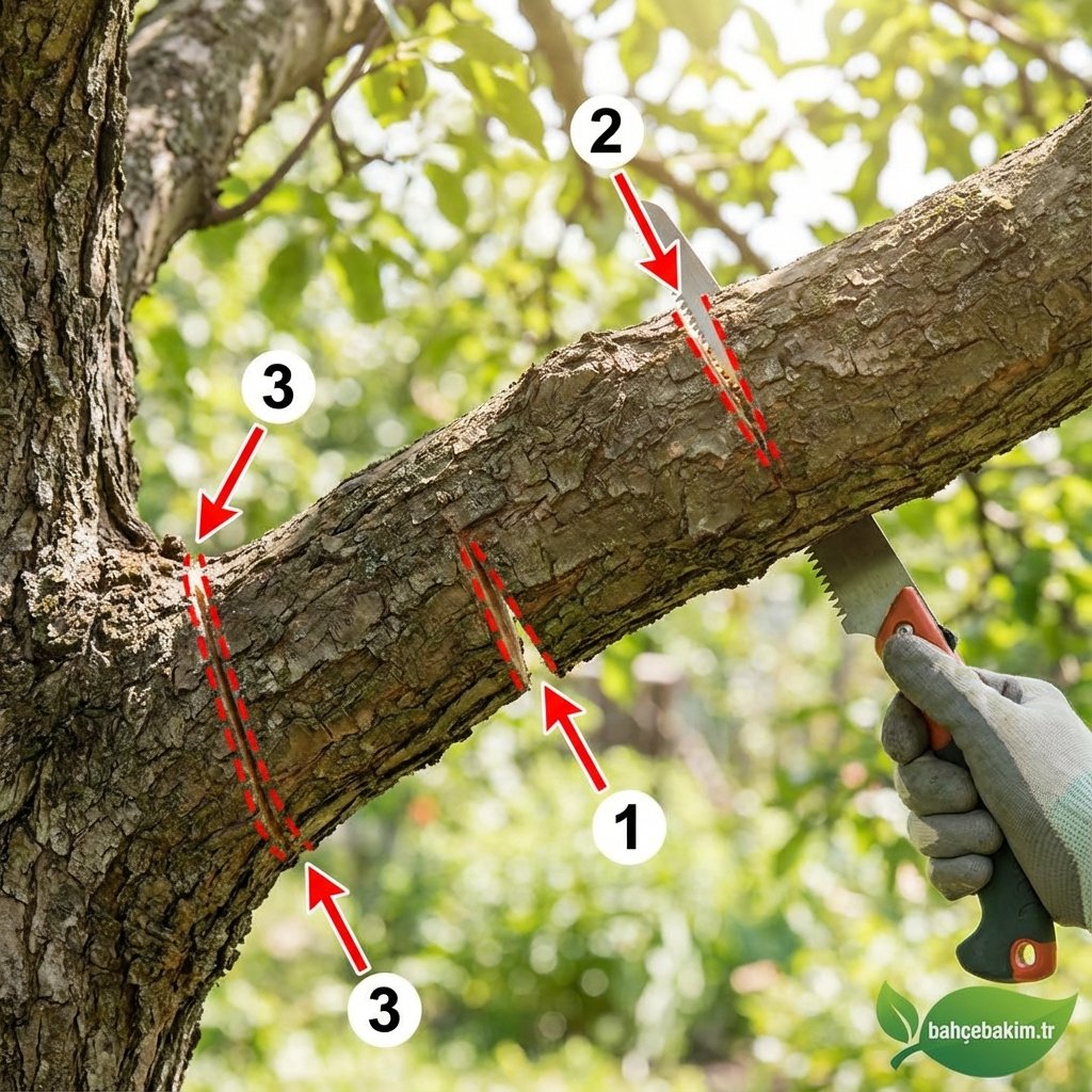 Cerrahi Hassasiyetle Kesim (45 Derece) - bahcebakim.tr uygulama adımı