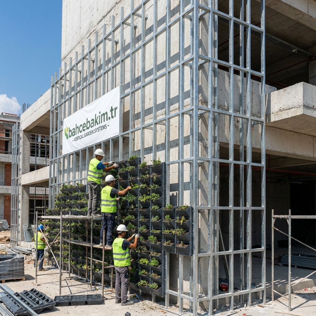 Taşıyıcı Karkas ve Modül Montajı - bahcebakim.tr uygulama adımı